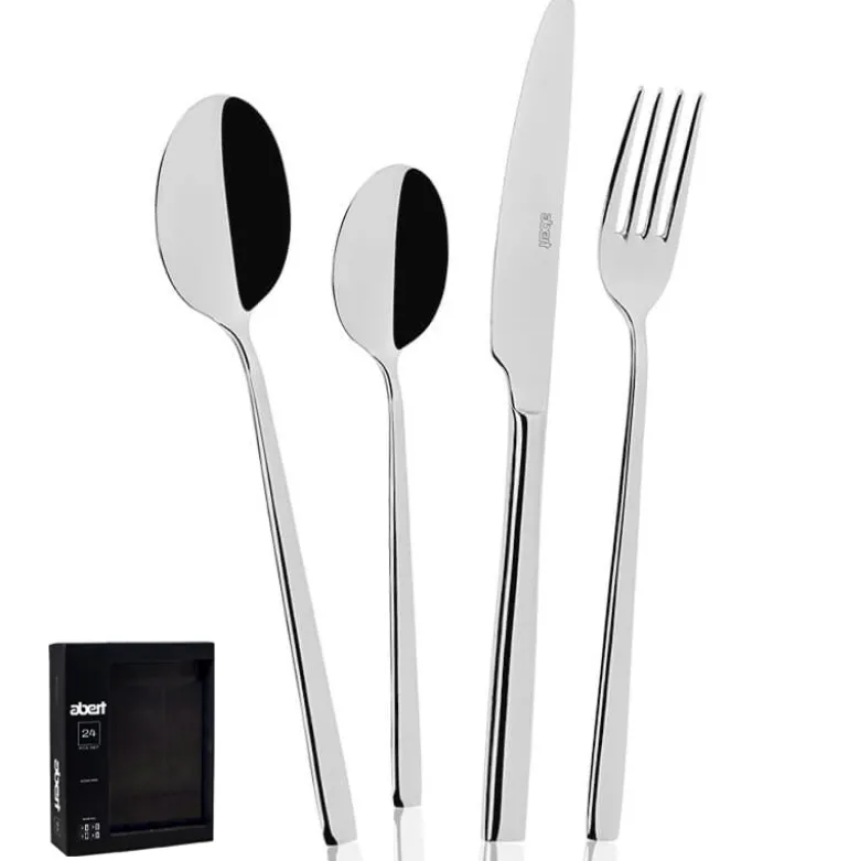 Abert Ergo Servizio Posate In Acciaio Inox - Set 24 Pz