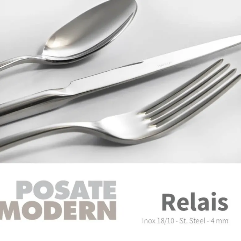 Abert Relais Cucchiaio Tavola In Acciaio Inox - Set 12 Pz