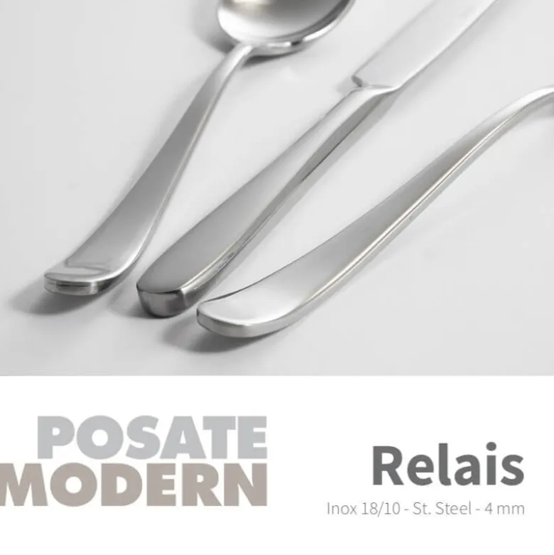 Abert Relais Cucchiaio Tavola In Acciaio Inox - Set 12 Pz