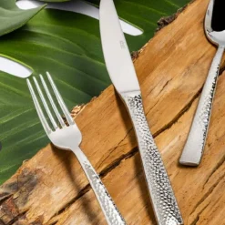Abert Rinascimento Cucchiaino Caffè Martellato In Acciaio Inox - Set 12 Pz