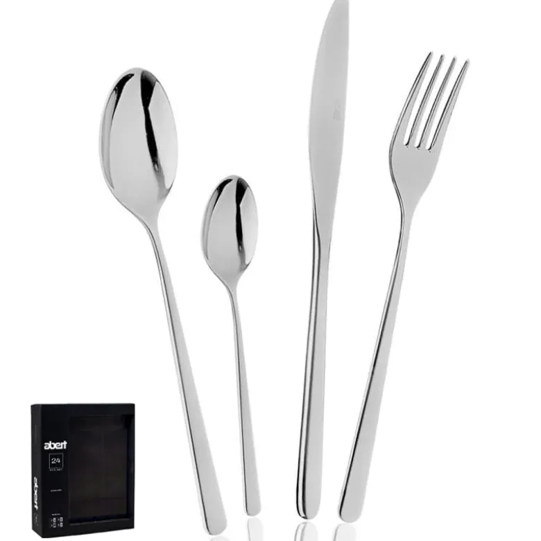 Abert Stilo Servizio Posate In Acciaio Inox - Set 24 Pz