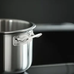 Agnelli Acciaio Inox Casseruola Alta Induzione Con Manico Tubolare
