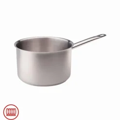 Agnelli Acciaio Inox Casseruola Alta Induzione Con Manico Tubolare