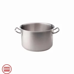 Agnelli Acciaio Inox Casseruola Alta Induzione Con Due Maniglie