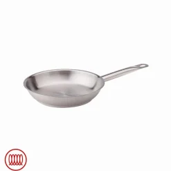 Agnelli Acciaio Inox Padella Bassa Induzione Con Manico Tubolare