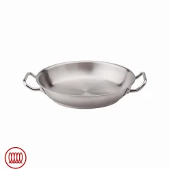 Agnelli Acciaio Inox Tegame Basso Induzione Con Due Maniglie