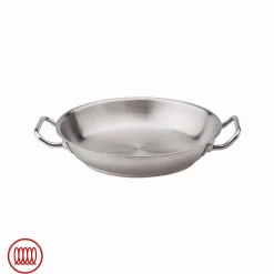 Agnelli Acciaio Inox Tegame Basso Induzione Con Due Maniglie