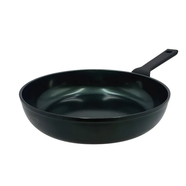 Agnelli AlBlack Elite 3.5 mm Padella Alta Antiaderente Ceramico CK2 Con Manico Soft Touch