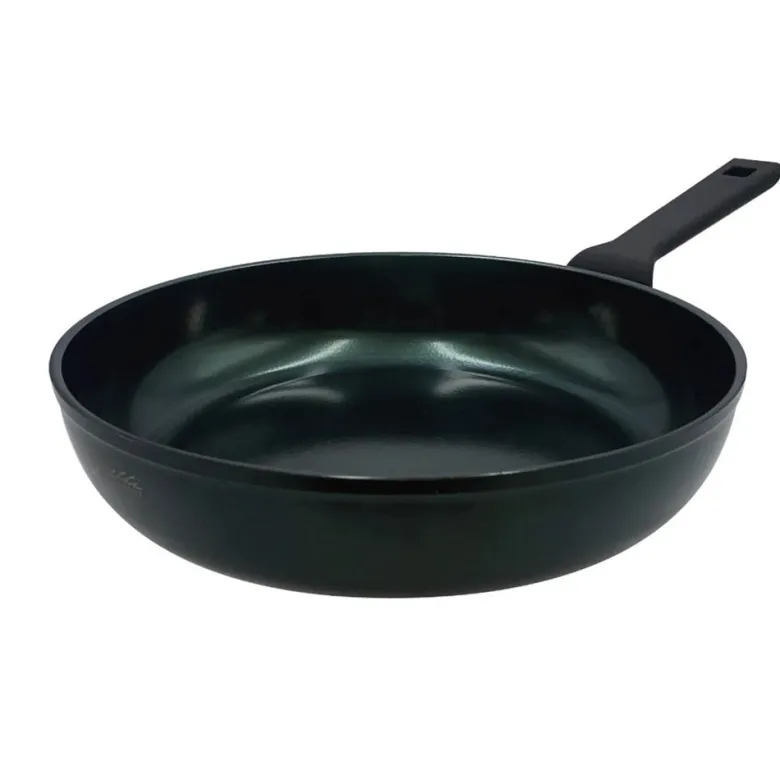 Agnelli AlBlack Elite 3.5 mm Padella Alta Antiaderente Ceramico CK2 Con Manico Soft Touch