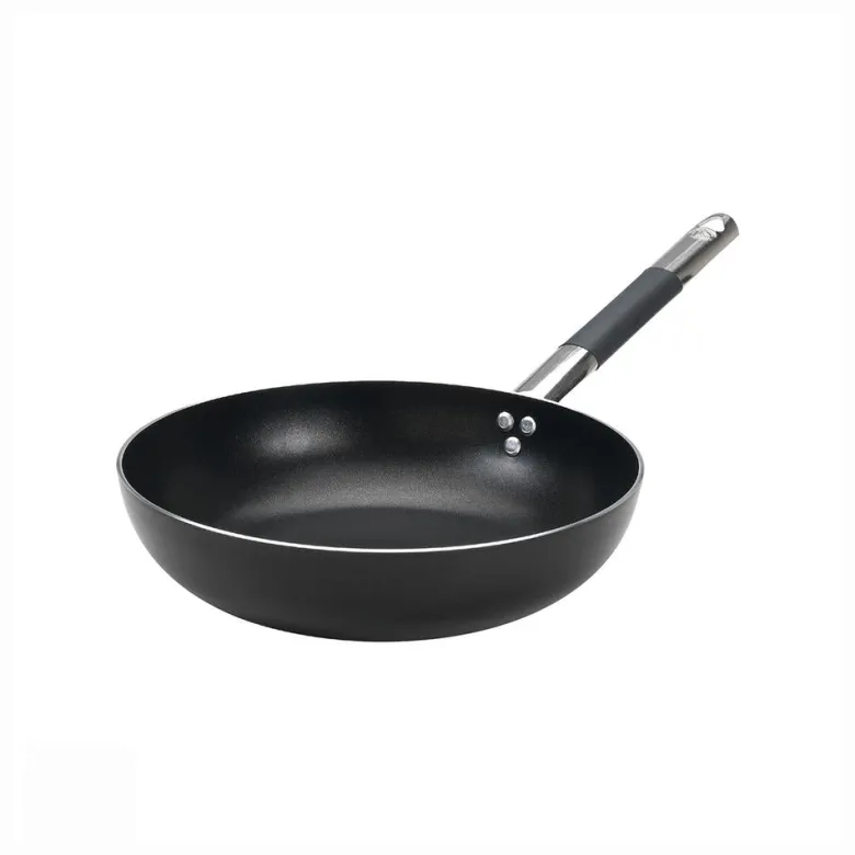 Agnelli Alblack 3 mm Padella Alta Svasata Antiaderente In Alluminio Con Manico Cool Inox