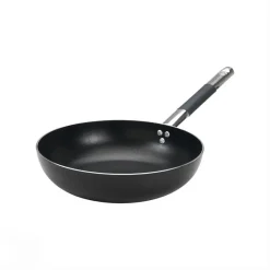 Agnelli Alblack 3 mm Tris Padelle Alte Svasate Antiaderenti In Alluminio Con Manico Cool Inox - Set 3 Pz