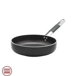 Agnelli AlBlack Padella Alta Sautè Induzione In Alluminio Antiaderente 5mm Con Manico Cool Inox