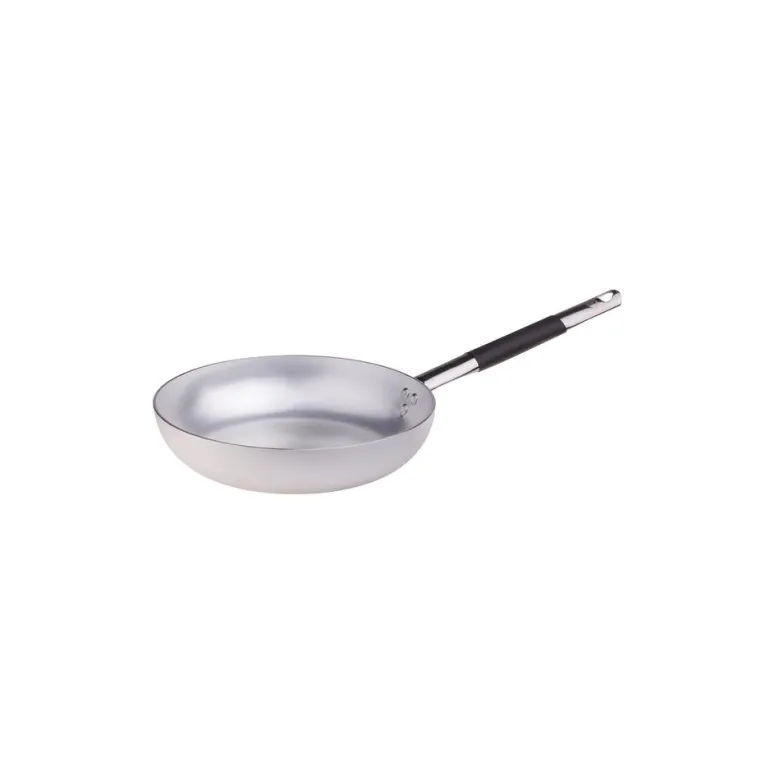 Agnelli Alluminio 3mm Professionale Padella Alta Svasata Con Manico Cool Inox