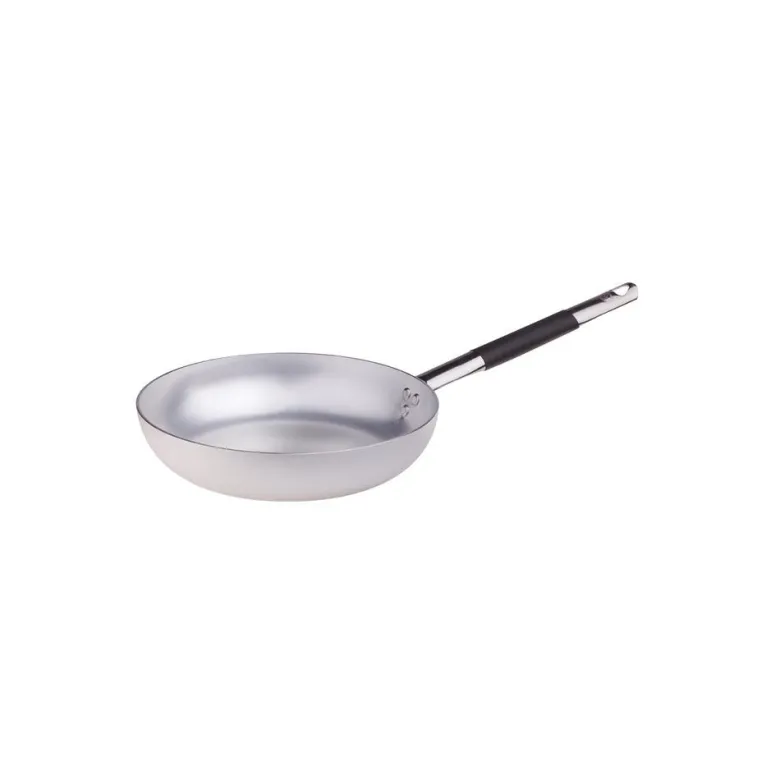 Agnelli Alluminio 3mm Professionale Padella Alta Svasata Con Manico Cool Inox