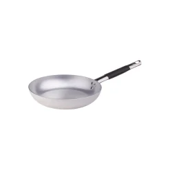 Agnelli Alluminio 3mm Professionale Padella Bassa Svasata Con Manico Cool Inox