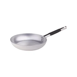Agnelli Alluminio 3mm Professionale Padella Bassa Svasata Con Manico Cool Inox
