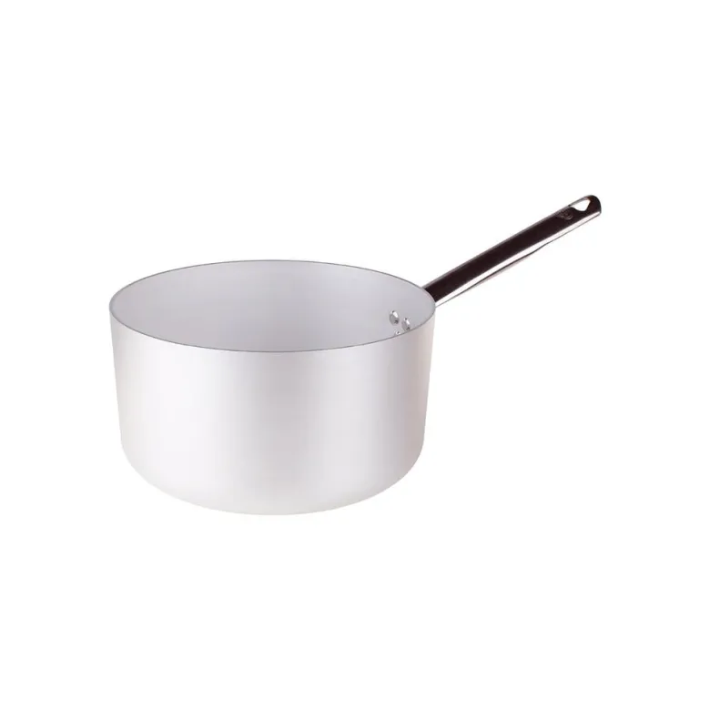 Agnelli Alluminio 3mm Professionale Casseruola Alta Con Manico Tubolare Inox