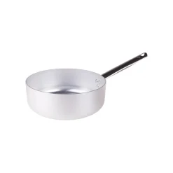 Agnelli Alluminio 3mm Professionale Casseruola Bassa Con Manico Tubolare Inox