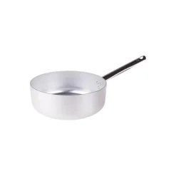 Agnelli Alluminio 3mm Professionale Casseruola Bassa Con Manico Tubolare Inox