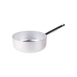 Agnelli Alluminio 3mm Professionale Casseruola Bassa Con Manico Tubolare Inox