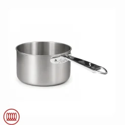 Agnelli Alu-Inox 3-ply Casseruola Alta Induzione Con Manico Tubolare In AluInox