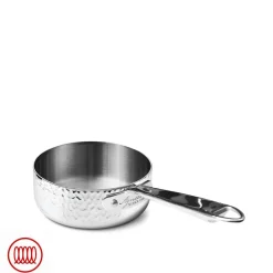 Agnelli Alu-Inox 3-ply Casseruola Bassa Induzione Con Manico Tubolare In AluInox