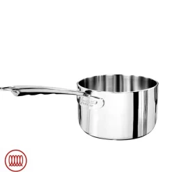 Agnelli Alu-Inox 5-Ply Casseruola Alta Con Manico 1907 In Alu-Inox
