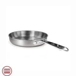Agnelli Alu-Inox 3-ply Padella Bassa Induzione Con Manico Tubolare In AluInox