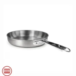 Agnelli Alu-Inox 3-ply Padella Bassa Induzione Con Manico Tubolare In AluInox