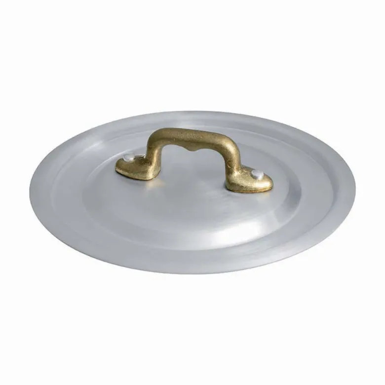Agnelli 1932 Coperchio In Alluminio Con Manico In Ottone