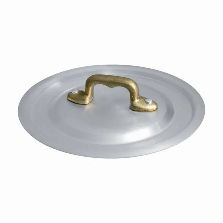 Agnelli 1932 Coperchio In Alluminio Con Manico In Ottone