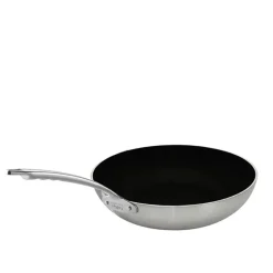 Agnelli Induction Chef 2-Ply Padella Alta Svasata Antiaderente SharkSkin In Alluminio Con Manico Inox