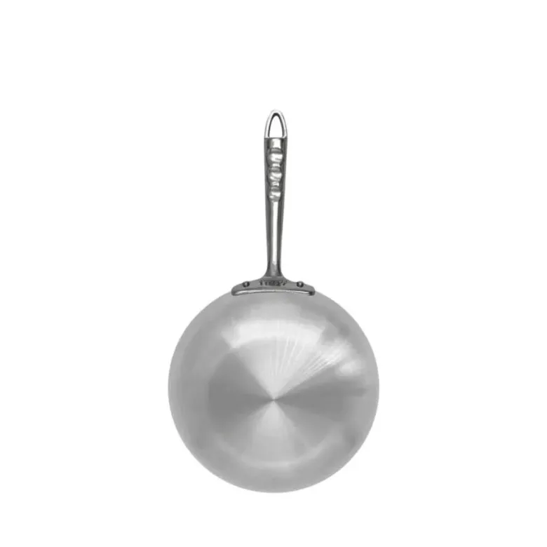 Agnelli Induction Chef 2-Ply Padella Alta Svasata Antiaderente SharkSkin In Alluminio Con Manico Inox