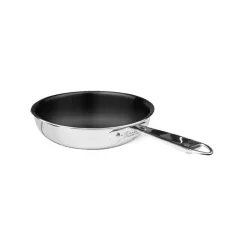 Agnelli Non-Stick Alu-Inox Padella Alta Svasata Antiaderente In Alluminio Con Manico Inox