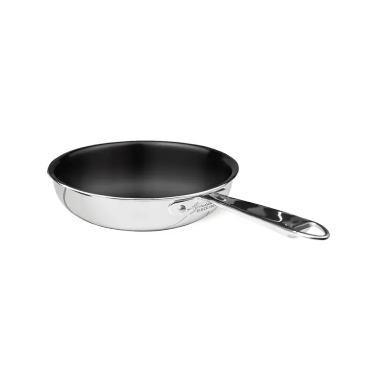 Agnelli Non-Stick Alu-Inox Padella Alta Svasata Antiaderente In Alluminio Con Manico Inox