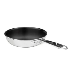 Agnelli Non-Stick Alu-Inox Padella Alta Svasata Antiaderente In Alluminio Con Manico Inox