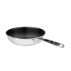 Agnelli Non-Stick Alu-Inox Padella Alta Svasata Antiaderente In Alluminio Con Manico Inox