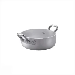 Agnelli 1932 Servizio In Tavola Casseruolina Bassa Monoporzione In Alluminio Con Manici 1907 In Acciaio Inox