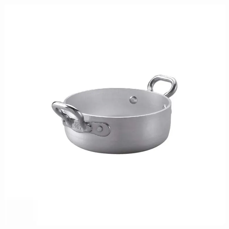 Agnelli 1932 Servizio In Tavola Casseruolina Bassa Monoporzione In Alluminio Con Manici 1907 In Acciaio Inox