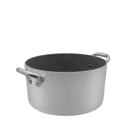 Agnelli SharkSkin Casseruola Alta In Alluminio Antiaderente Con 2 Maniglie Acciaio Inox