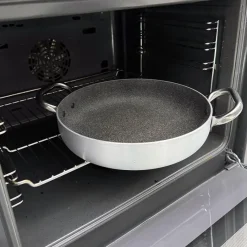 Agnelli SharkSkin Casseruola Alta In Alluminio Antiaderente Con Manico In Acciaio Inox Cool