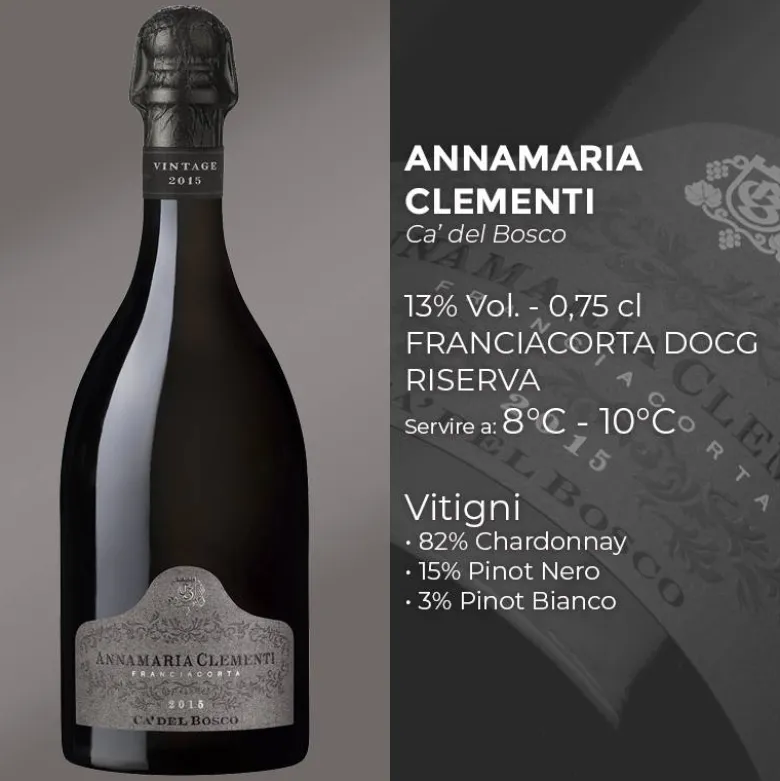 Annamaria Clementi Franciacorta DOCG Reserve 2015 Ca' del Bosco