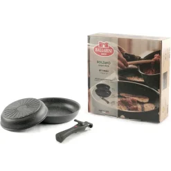 Ballarini Bolzano Set Padelle Antiaderente In Alluminio Con Manico Removibile - Set 3 Pz