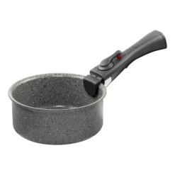 Ballarini Torre Set Padelle e Casseruole Antiaderente Ceramico In Alluminio Con Manico Rimovibile - Set 4 Pz