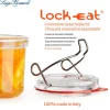 Bormioli Luigi Lock-Eat Set Vasetti Ermetici in Vetro - Set 3 Pezzi
