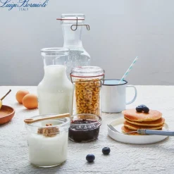 Bormioli Luigi Lock-Eat Set Vasetti Ermetici in Vetro - Set 3 Pezzi