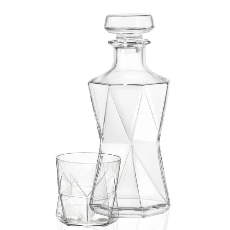 Bormioli Rocco Cassiopea Set Whisky in Vetro - Set 7 Pezzi