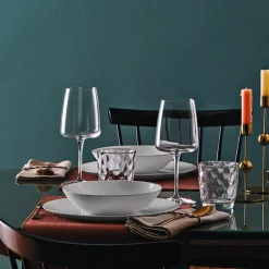 Bormioli Rocco Coconut Servizio Piatti In Vetro Opale - Set 18 Pz