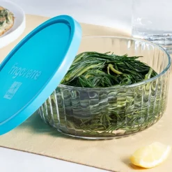 Bormioli Rocco Frigoverre Brillante Set Contenitore Per Alimenti Rotondo In Vetro - Set 2 Pz