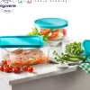 Bormioli Rocco Frigoverre Classic Contenitore Per Alimenti Grande In Vetro Temperato - Set 2 Pz